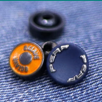 JEAN BUTTONS + RIVETS